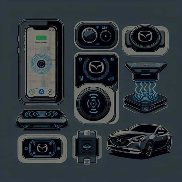 Quelles sont les options pour un chargeur de smartphone sans fil compatible avec une Mazda 6 ?